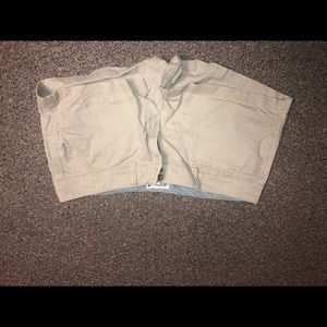 Tan American eagle shorts, size 6